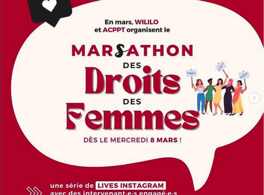 2023 – Série de lives instagram en collaboration avec plusieurs associations à retrouver sur notre compte